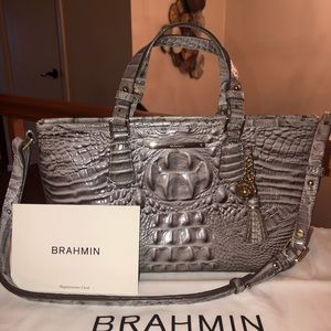 BRAHMIN Mini Asher — Quill